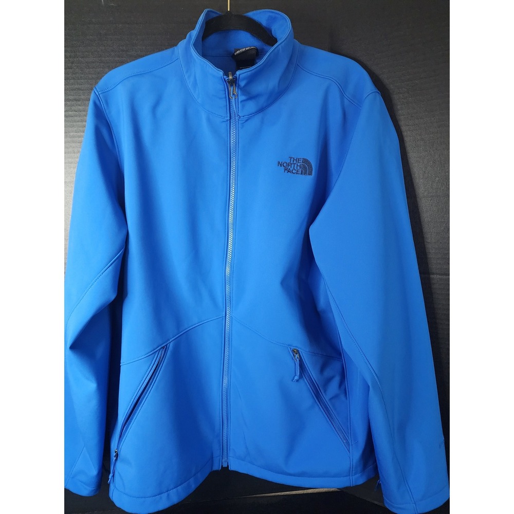 The North Face Mens Apex Bionic Softshell Jacket Blue Full Zip Size L